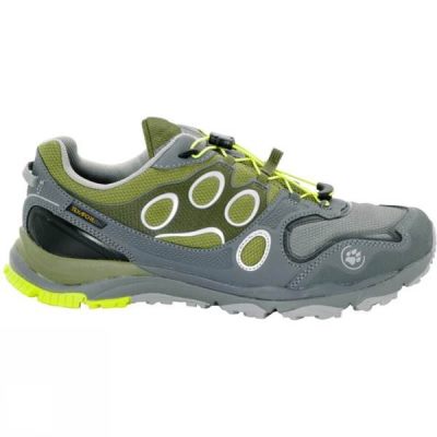 Zapatillas Running Jack Wolfskin Trail Excite Texapore Low Hombre Gris / Verde - Chile TWL175249